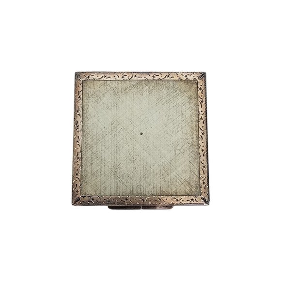 Vintage Gucci Sterling Silver Rhinestone Mirror Powder Compact #16521 - Picture 2 of 10